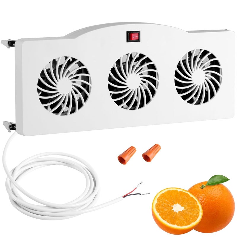 Makevivi 12V RV Refrigerator Fan, RV Fridge Fan for Efficient Air Circulation, Runs Quietly, Prevents Ice Buildup, Maintains Food Freshness - Image 1